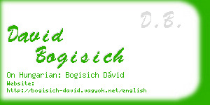 david bogisich business card